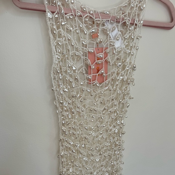 CULT GAIA ROMAN EMBELLISHED DRESS WHITE - Picture 2 of 5